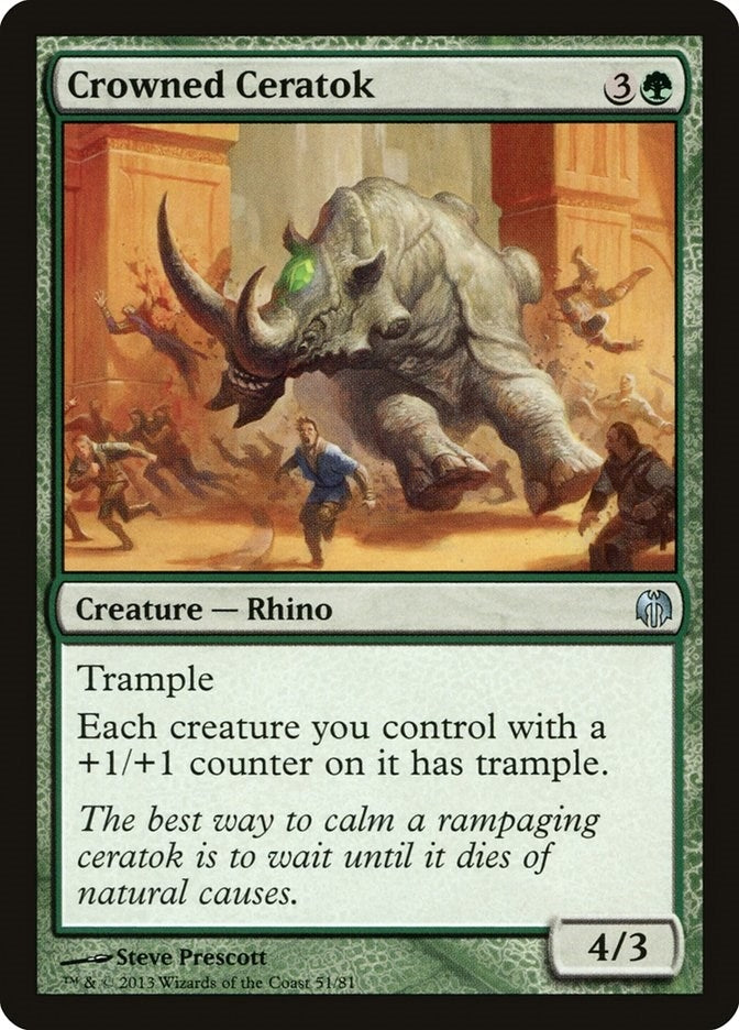 Image for Crowned Ceratok (51) [Heroes vs. Monsters] - Magic: The Gathering