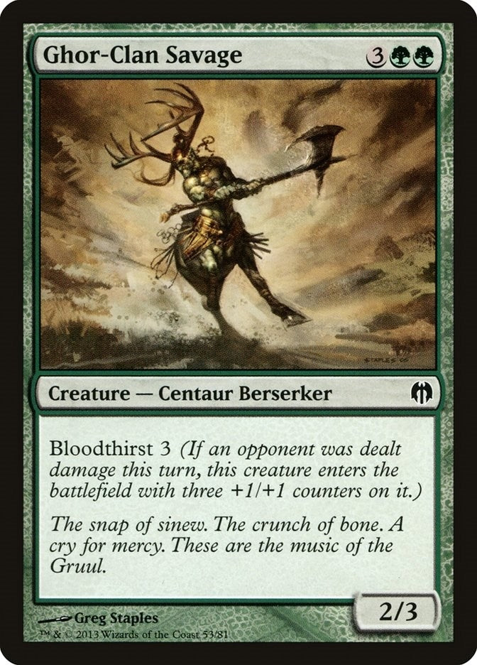 Image for Ghor-Clan Savage (53) [Heroes vs. Monsters] - Magic: The Gathering
