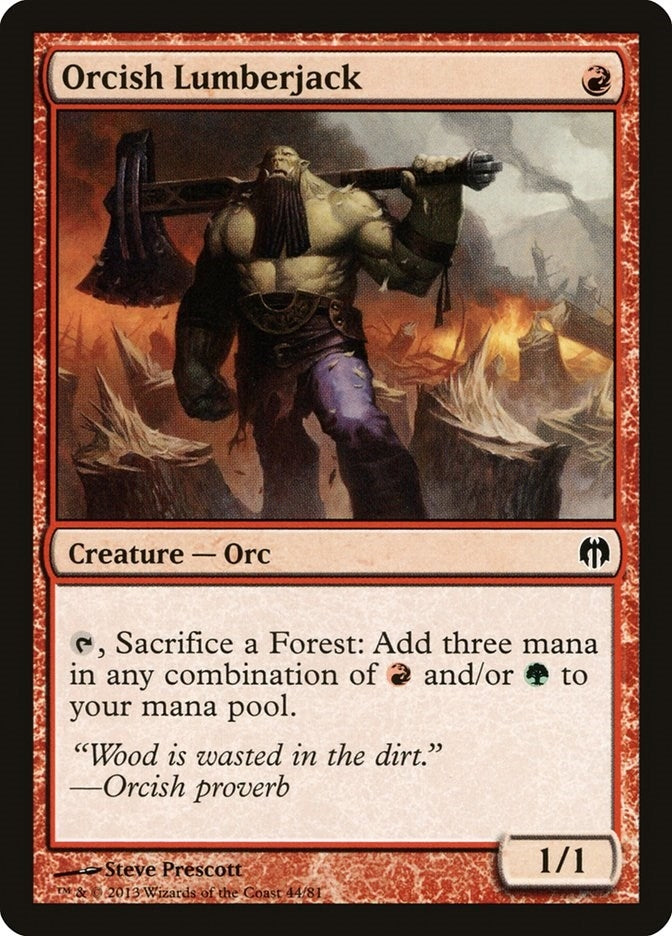 Image for Orcish Lumberjack (44) [Heroes vs. Monsters] - Magic: The Gathering