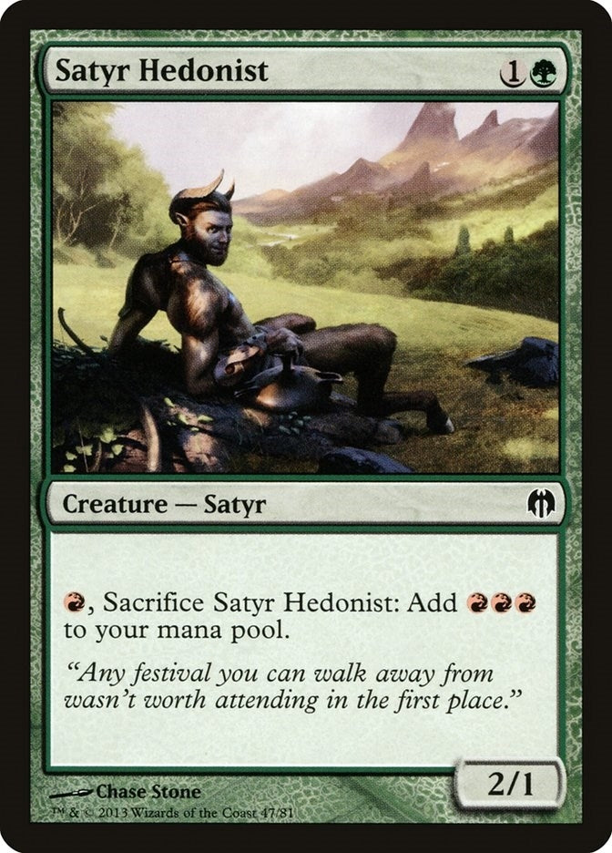 Image for Satyr Hedonist (47) [Heroes vs. Monsters] - Magic: The Gathering