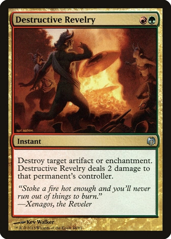 Image for Destructive Revelry (66) [Heroes vs. Monsters] - Magic: The Gathering