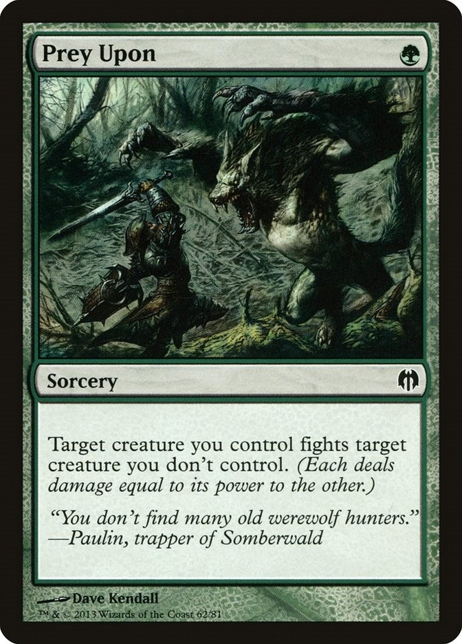 Image for Prey Upon (62) [Heroes vs. Monsters] - Magic: The Gathering