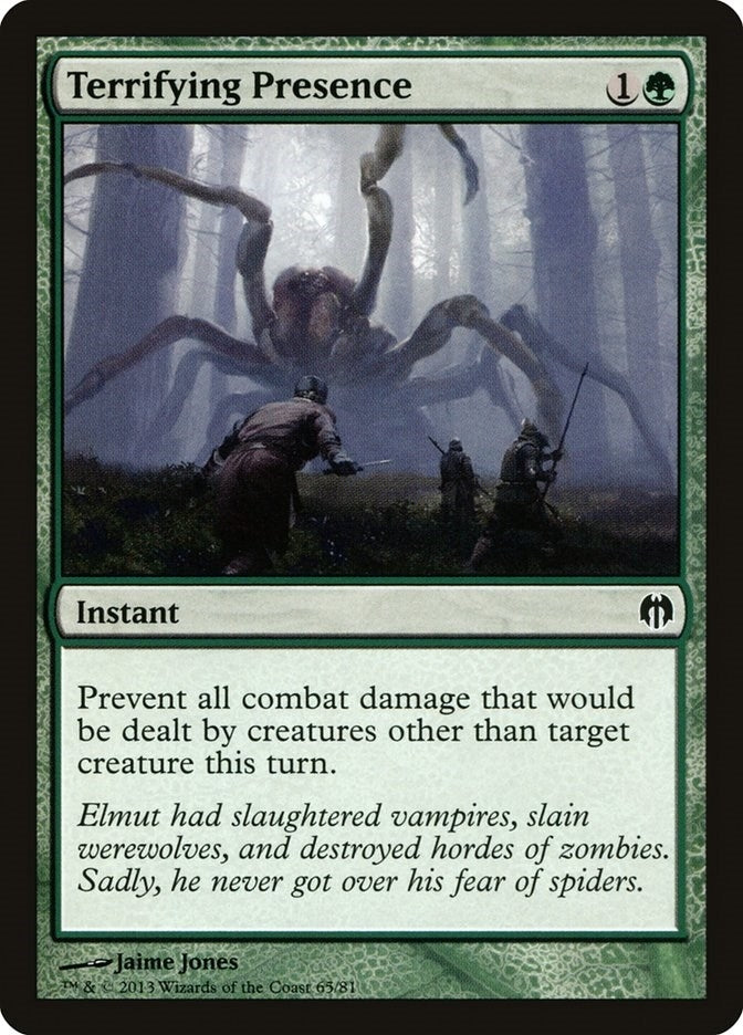 Image for Terrifying Presence (65) [Heroes vs. Monsters] - Magic: The Gathering