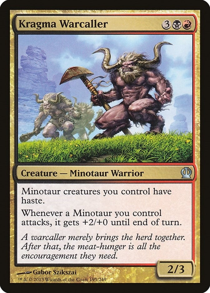 Image for Kragma Warcaller (195) [Theros] - Magic: The Gathering