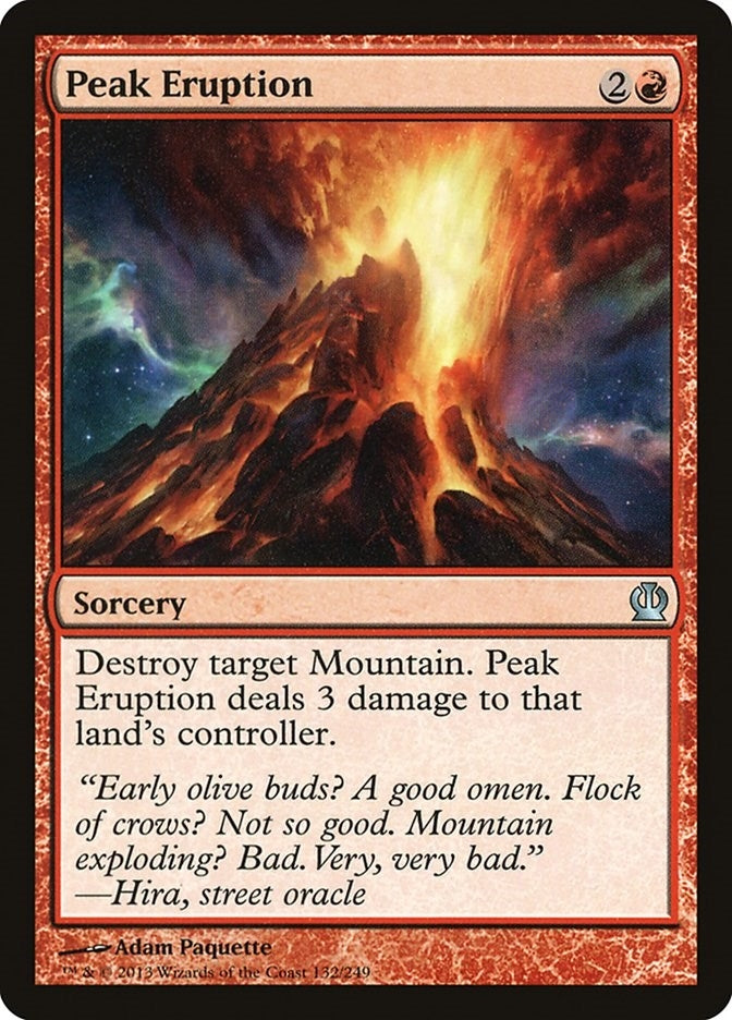 Image for Peak Eruption (132) [Theros] - Magic: The Gathering