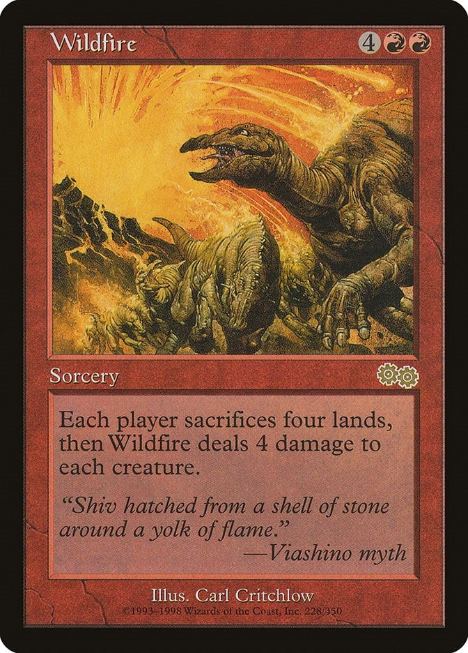 Image for Wildfire (228) [Urza's Saga] - Magic: The Gathering