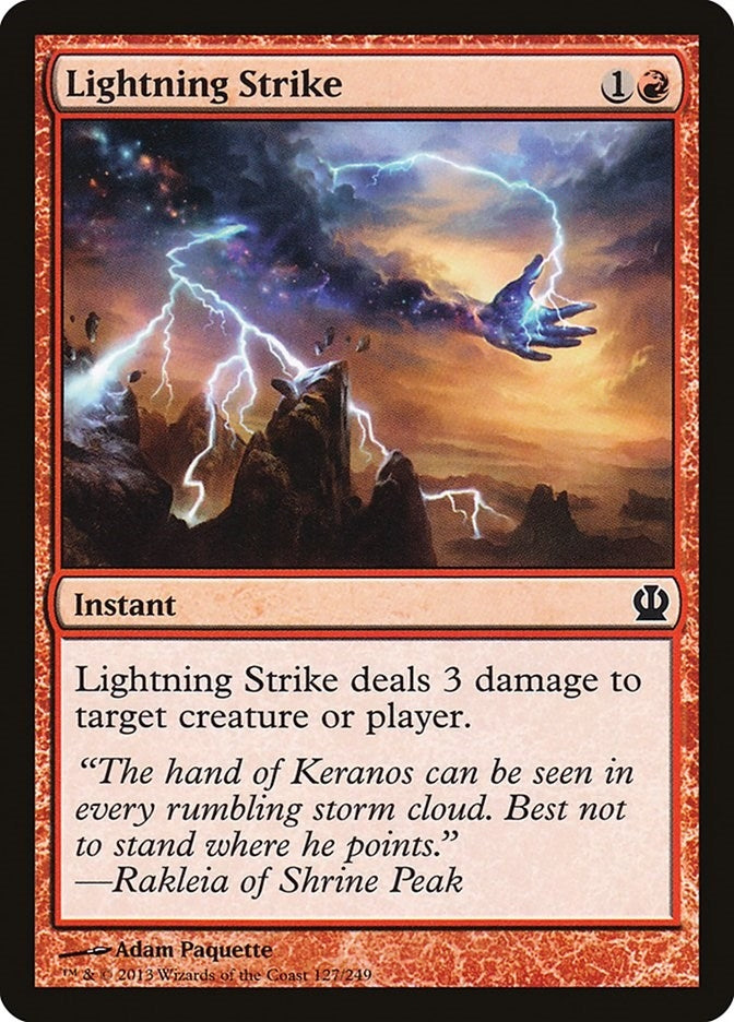 Image for Lightning Strike (127) [Theros] - Magic: The Gathering