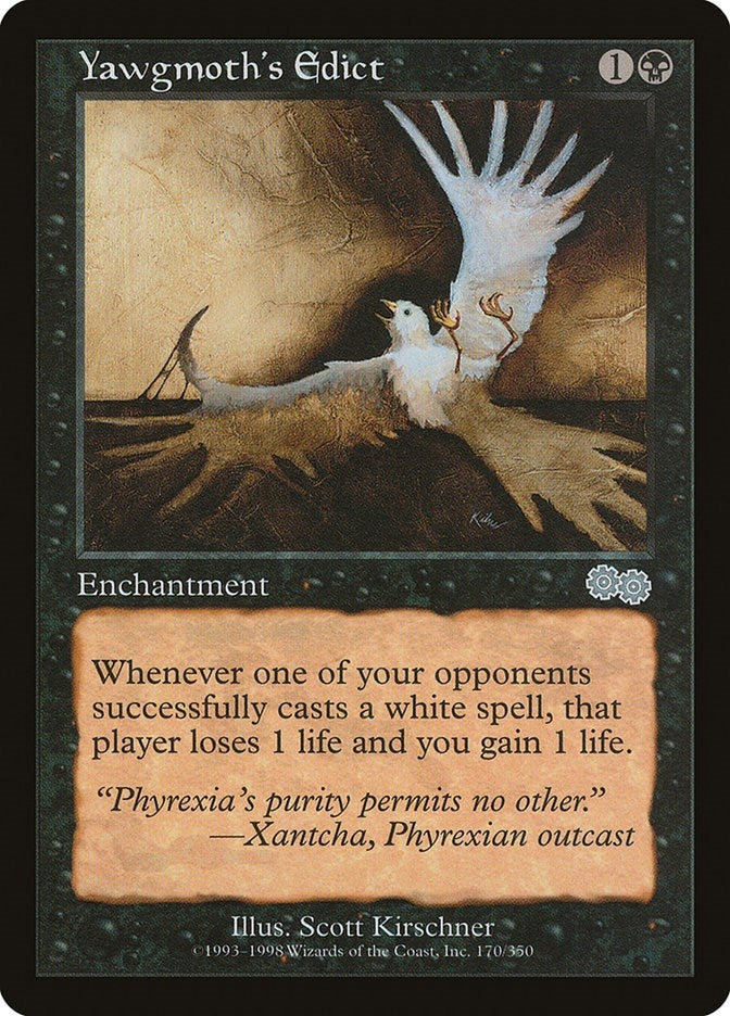 Image for Yawgmoth's Edict (170) [Urza's Saga] - Magic: The Gathering