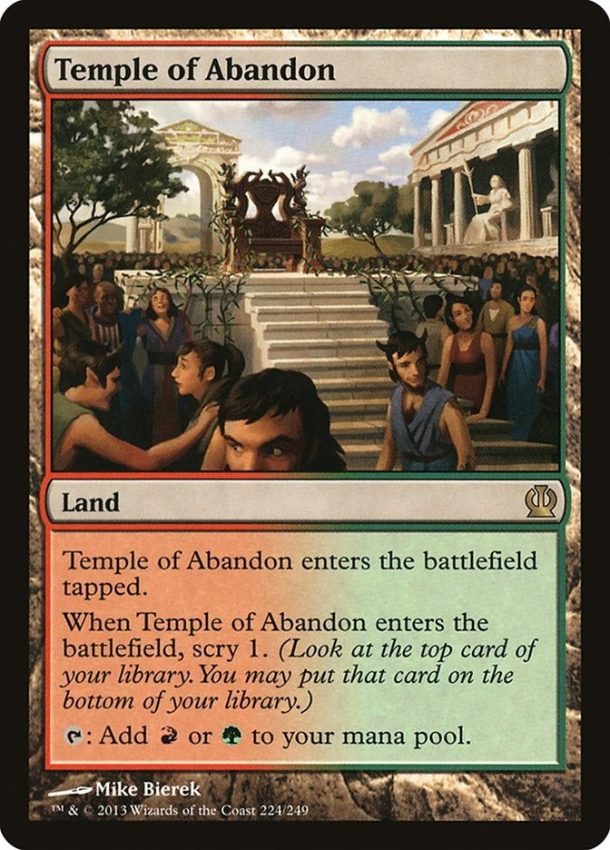 Image for Temple of Abandon (224) [Theros] - Magic: The Gathering