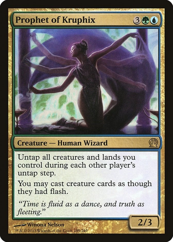Image for Prophet of Kruphix (199) [Theros] - Magic: The Gathering