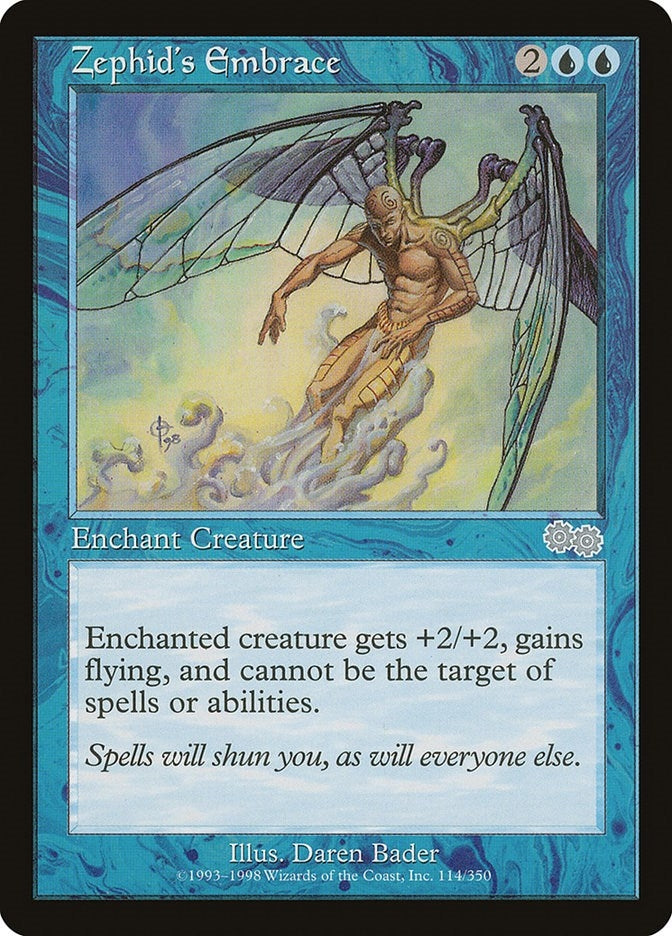 Image for Zephid's Embrace (114) [Urza's Saga] - Magic: The Gathering
