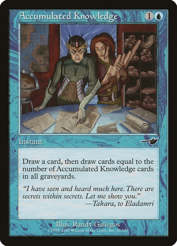 Image for Accumulated Knowledge (26) [Nemesis] - Magic: The Gathering