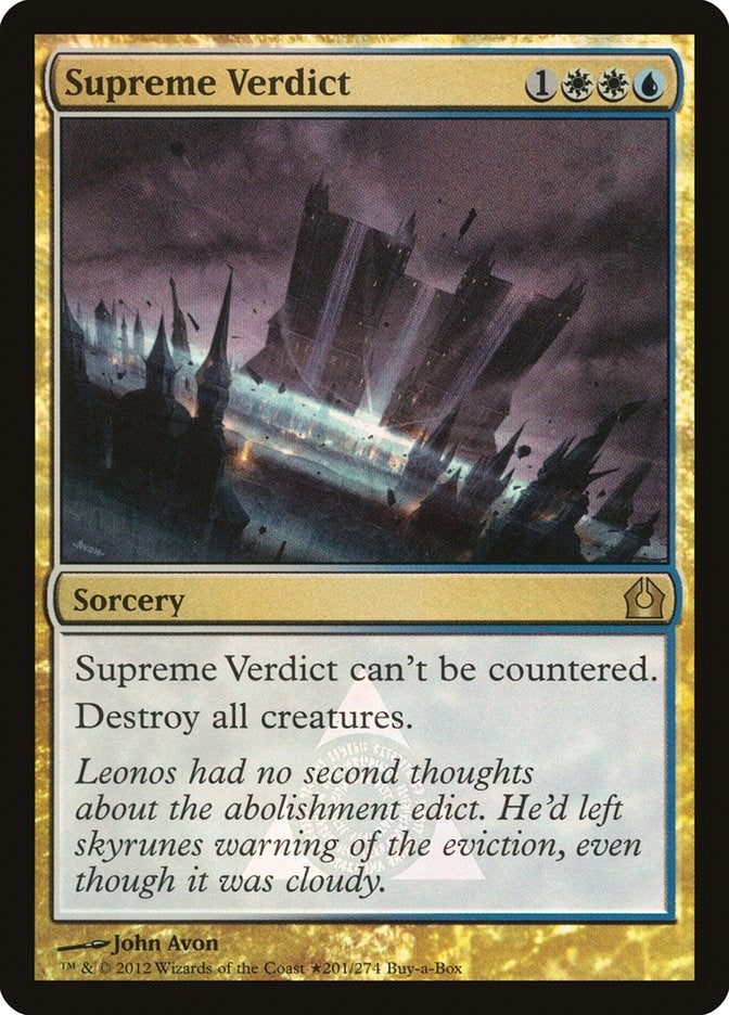 Image for Supreme Verdict (201) [Buy-A-Box Promos] - Magic: The Gathering
