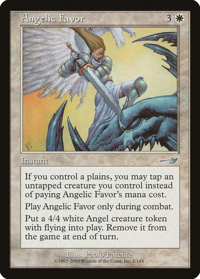 Image for Angelic Favor (1) [Nemesis] - Magic: The Gathering
