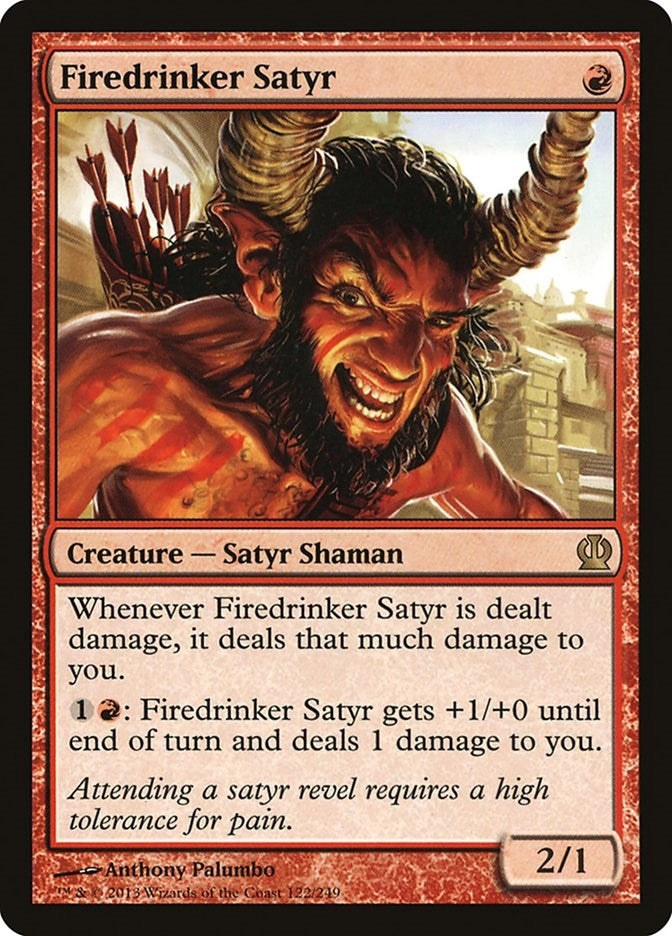 Image for Firedrinker Satyr (122) [Theros] - Magic: The Gathering