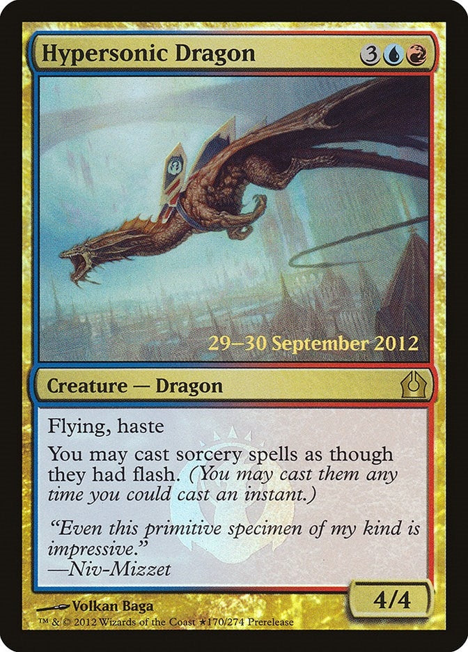 Image for Hypersonic Dragon (170) [Prerelease Cards] - Magic: The Gathering