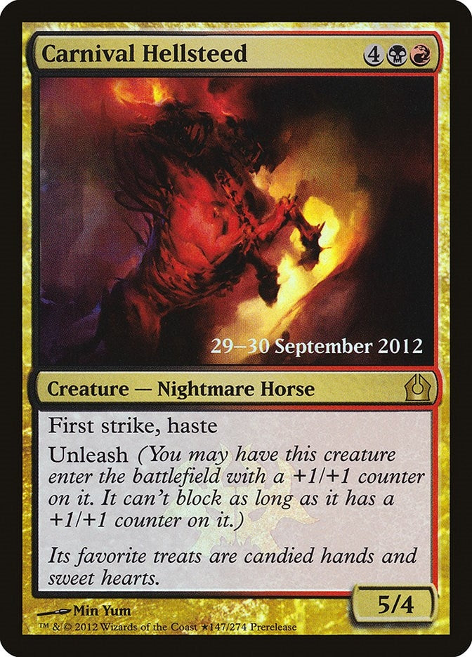 Image for Carnival Hellsteed (147) [Prerelease Cards] - Magic: The Gathering