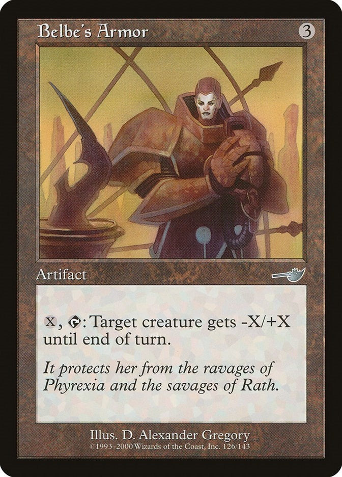 Image for Belbe's Armor (126) [Nemesis] - Magic: The Gathering