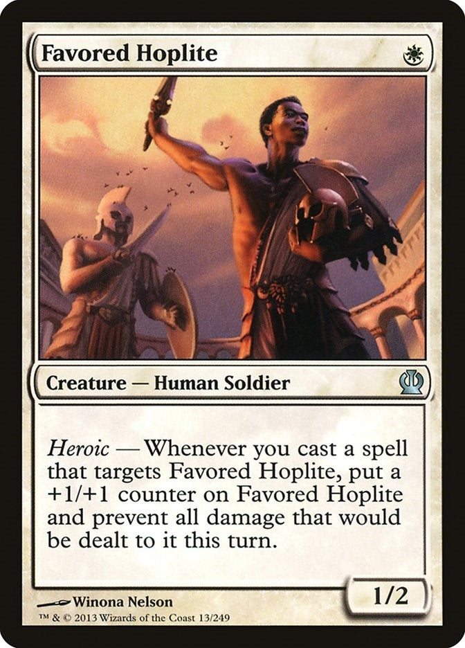 Image for Favored Hoplite (13) [Theros] - Magic: The Gathering
