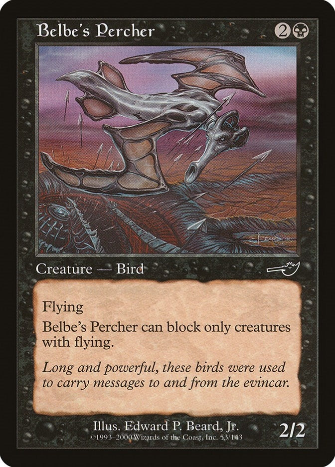 Image for Belbe's Percher (53) [Nemesis] - Magic: The Gathering