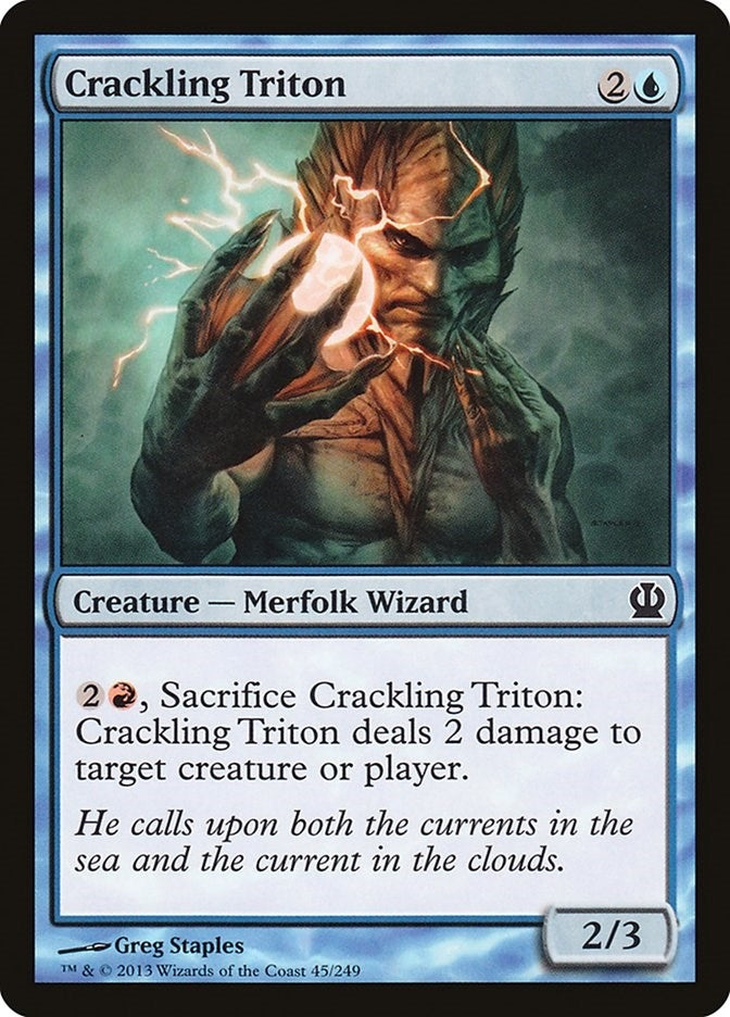 Image for Crackling Triton (45) [Theros] - Magic: The Gathering