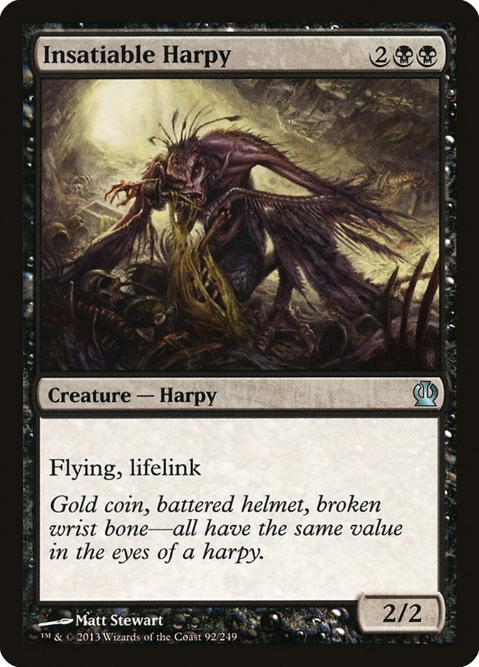 Image for Insatiable Harpy (92) [Theros] - Magic: The Gathering