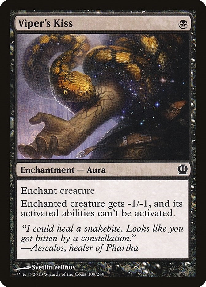 Image for Viper's Kiss (109) [Theros] - Magic: The Gathering