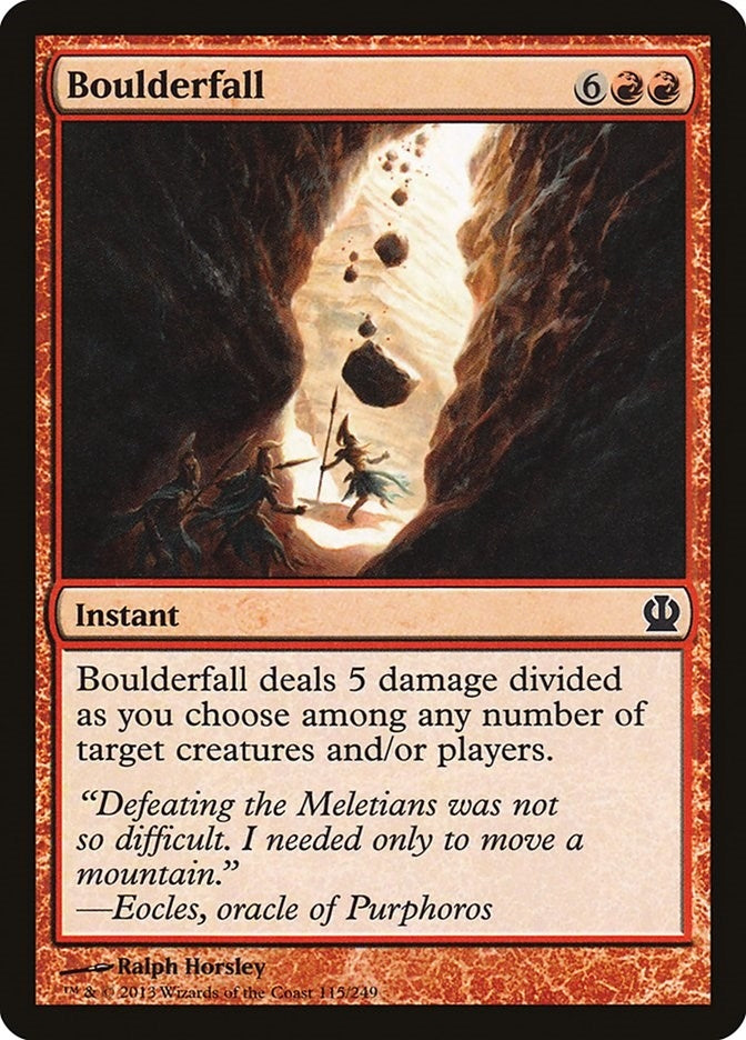 Image for Boulderfall (115) [Theros] - Magic: The Gathering