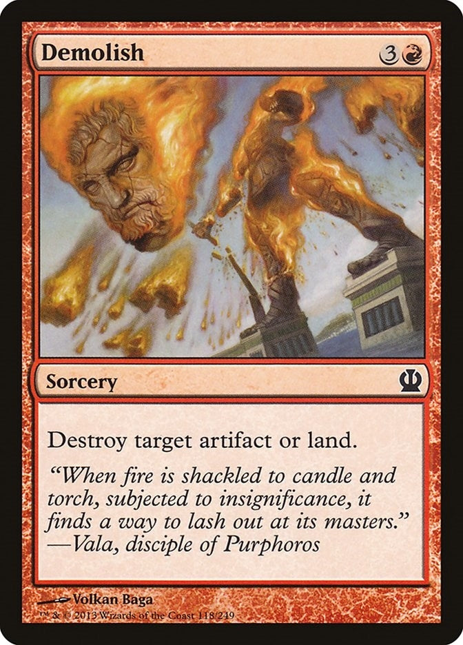 Image for Demolish (118) [Theros] - Magic: The Gathering