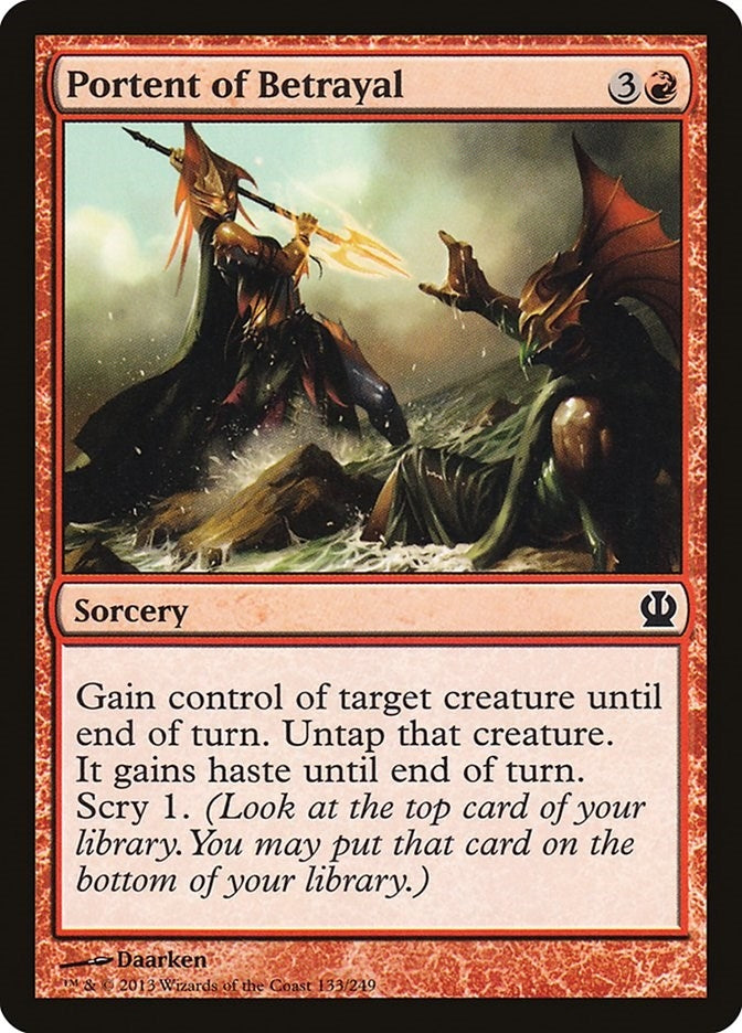 Image for Portent of Betrayal (133) [Theros] - Magic: The Gathering