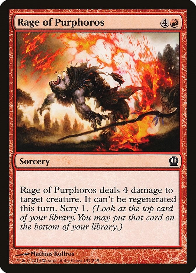 Image for Rage of Purphoros (137) [Theros] - Magic: The Gathering