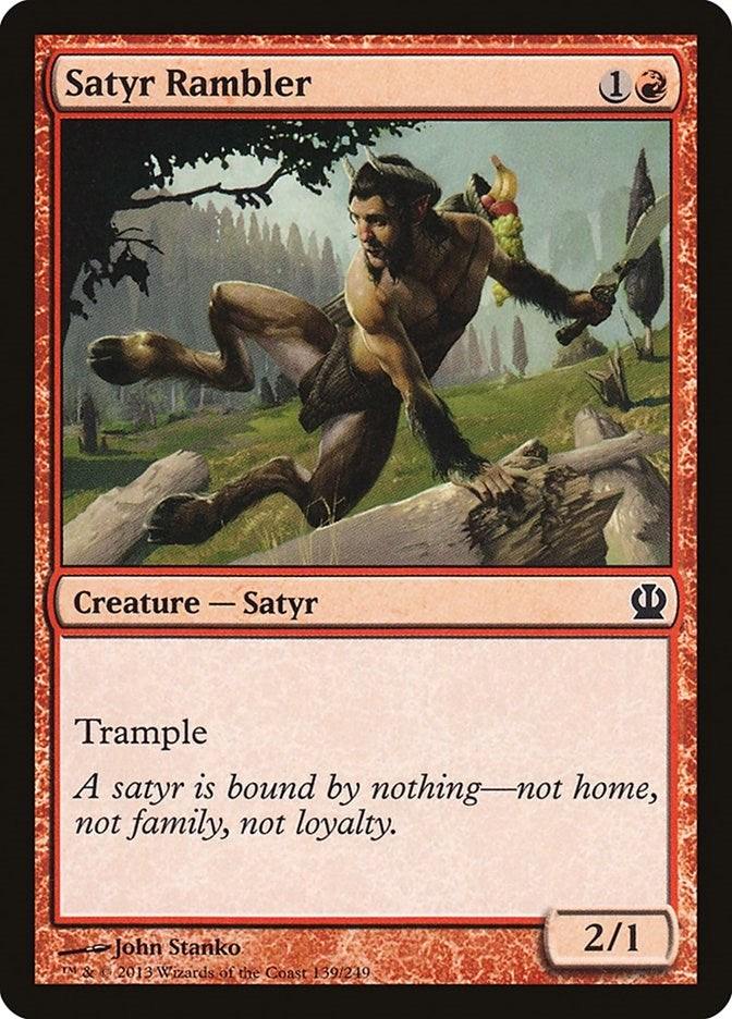 Image for Satyr Rambler (139) [Theros] - Magic: The Gathering