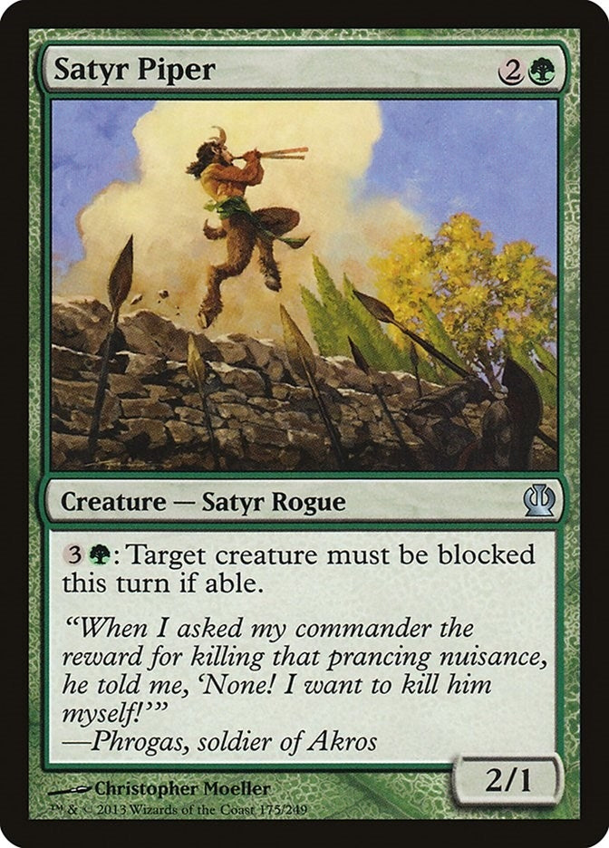 Image for Satyr Piper (175) [Theros] - Magic: The Gathering