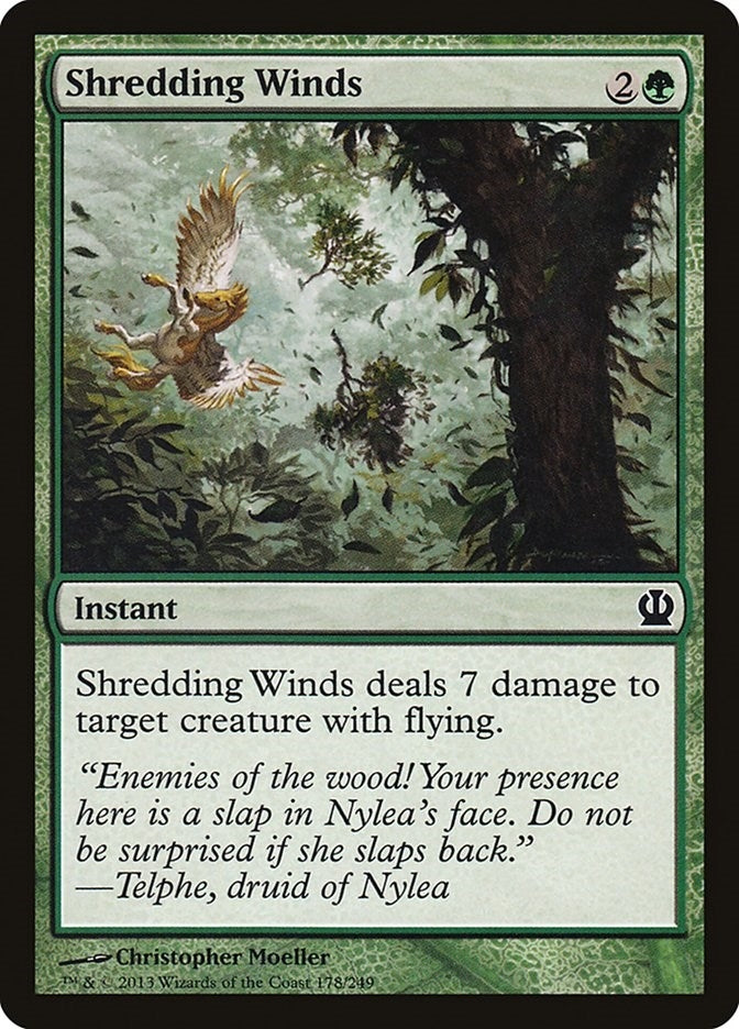 Image for Shredding Winds (178) [Theros] - Magic: The Gathering