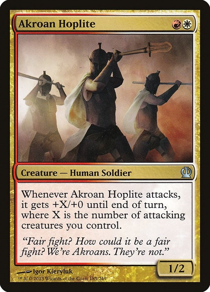 Image for Akroan Hoplite (185) [Theros] - Magic: The Gathering