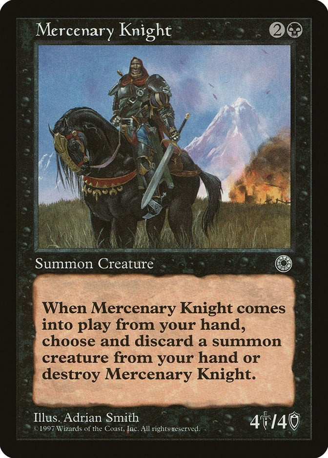 Image for Mercenary Knight [Portal] - Magic: The Gathering