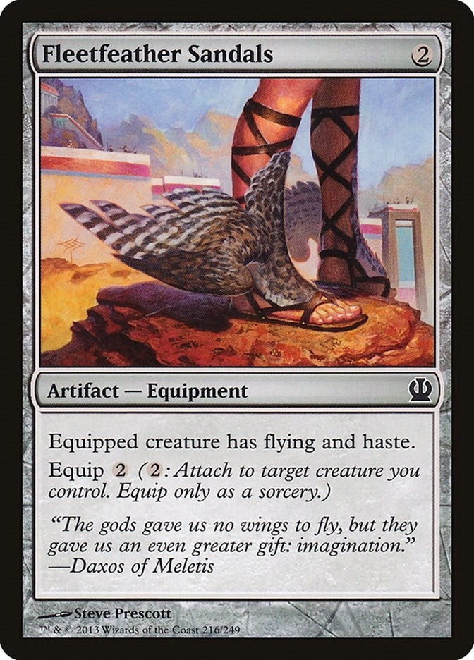 Image for Fleetfeather Sandals (216) [Theros] - Magic: The Gathering
