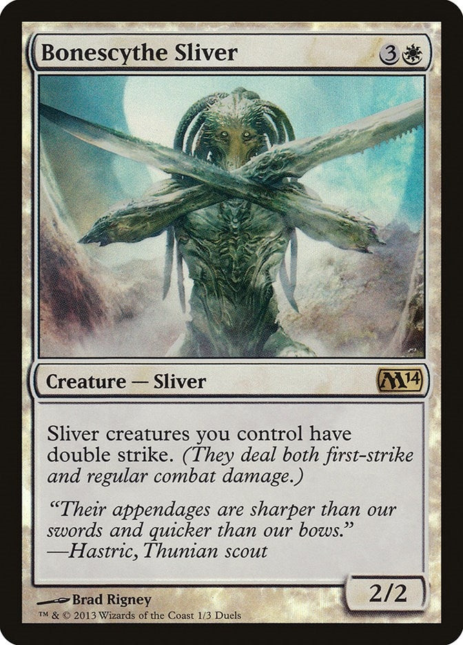 Image for Bonescythe Sliver (1) [Media Promos] - Magic: The Gathering