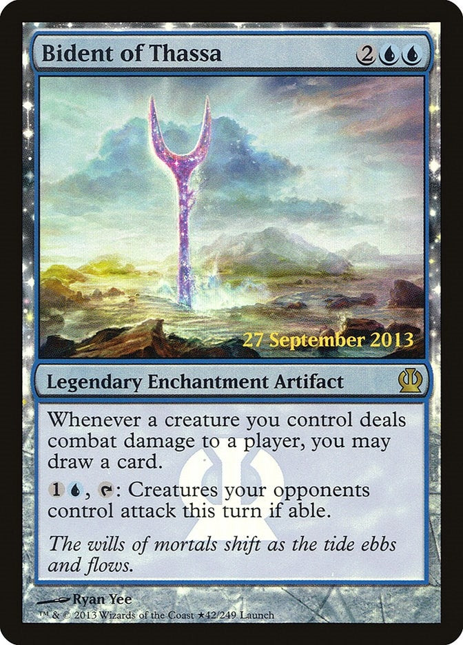 Image for Bident of Thassa (42) [Launch Party & Release Event Promos] - Magic: The Gathering