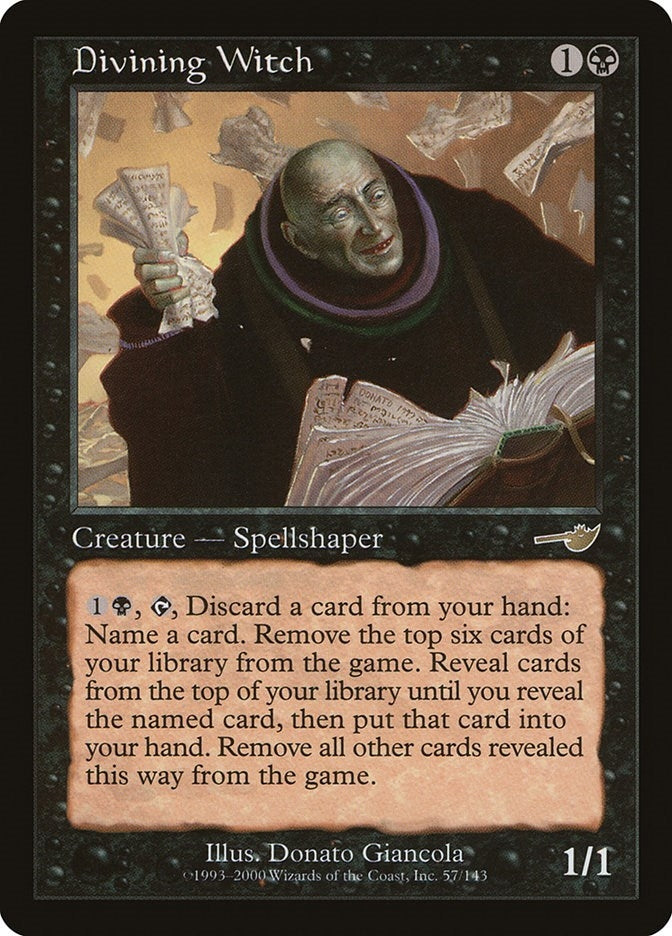Image for Divining Witch (57) [Nemesis] - Magic: The Gathering