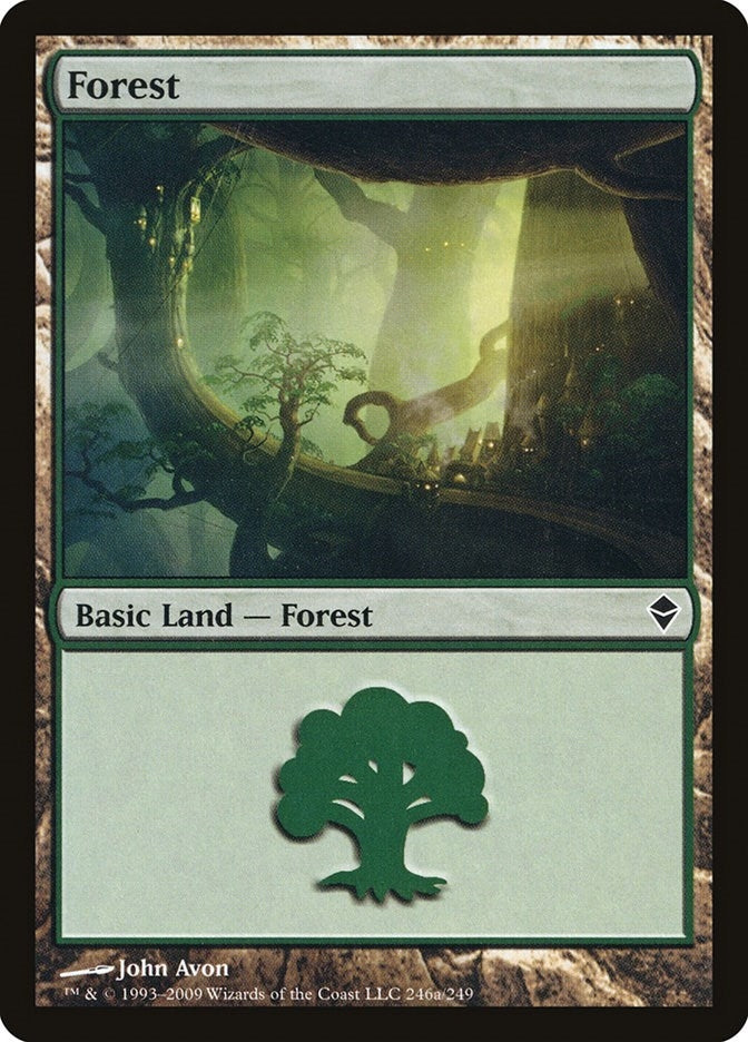 Image for Forest (246a) (246a) [Zendikar] - Magic: The Gathering
