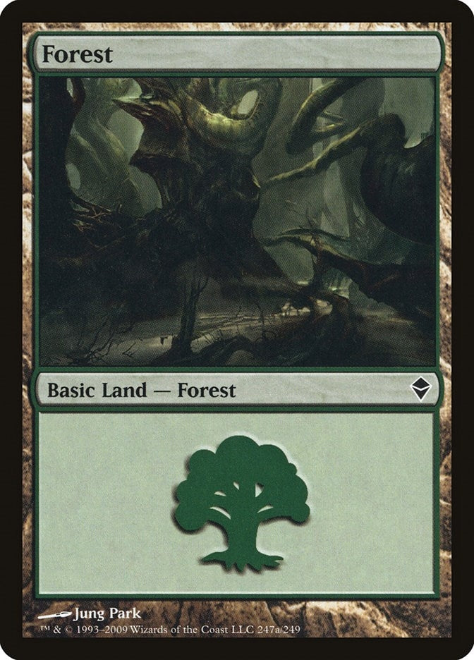 Image for Forest (247a) (247a) [Zendikar] - Magic: The Gathering