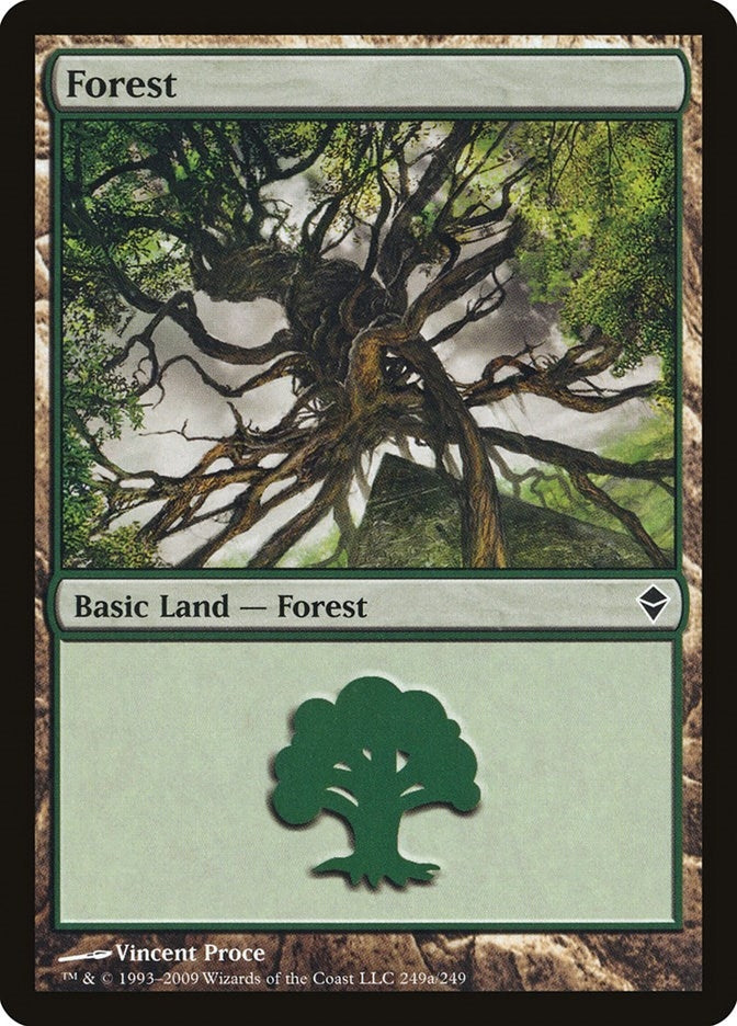 Image for Forest (249a) (249a) [Zendikar] - Magic: The Gathering
