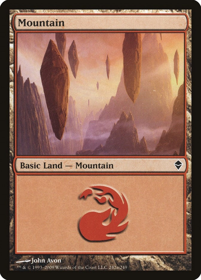 Image for Mountain (242a) (242a) [Zendikar] - Magic: The Gathering