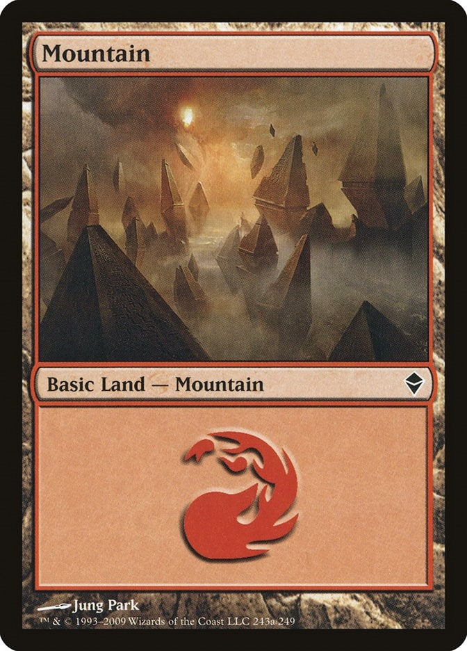 Image for Mountain (243a) (243a) [Zendikar] - Magic: The Gathering