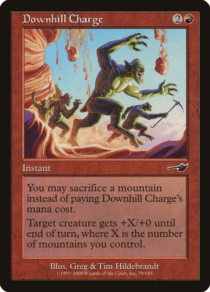 Image for Downhill Charge (79) [Nemesis] - Magic: The Gathering