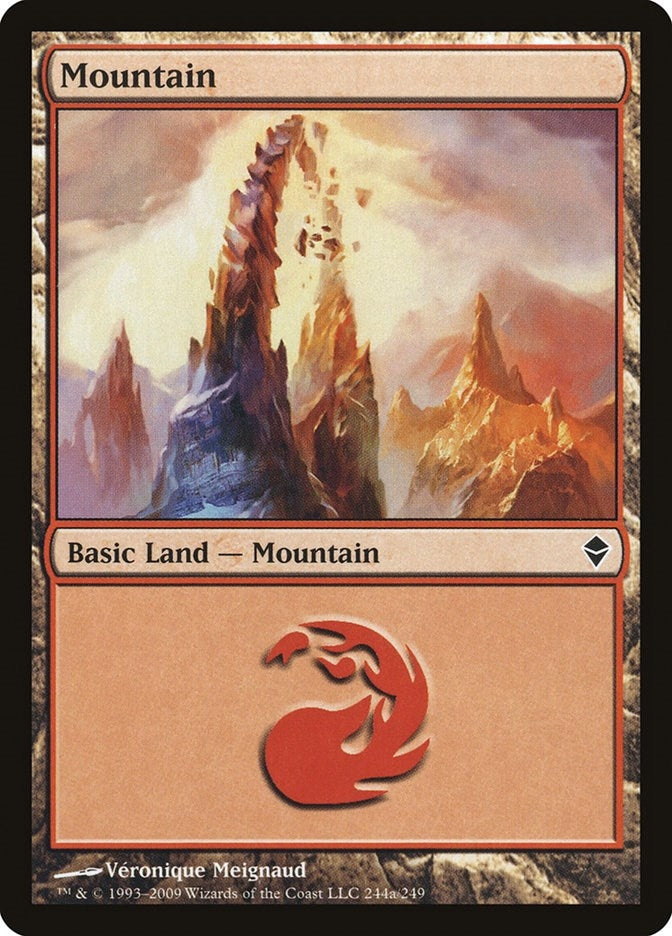 Image for Mountain (244a) (244a) [Zendikar] - Magic: The Gathering