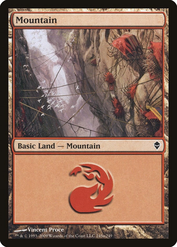 Image for Mountain (245a) (245a) [Zendikar] - Magic: The Gathering