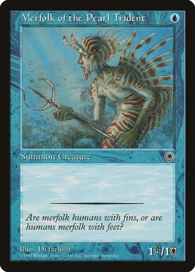 Image for Merfolk of the Pearl Trident [Portal] - Magic: The Gathering