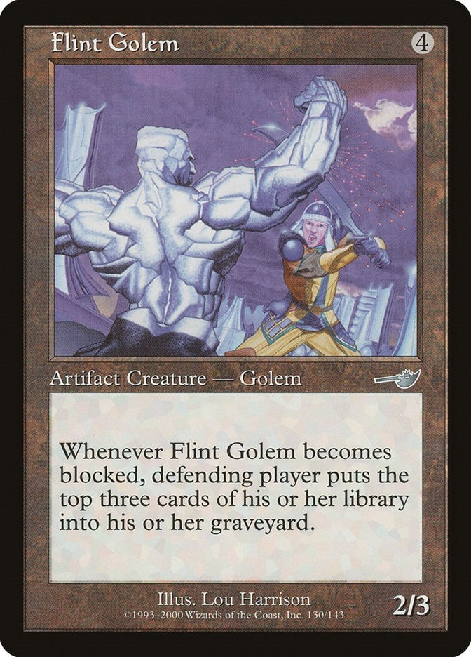 Image for Flint Golem (130) [Nemesis] - Magic: The Gathering